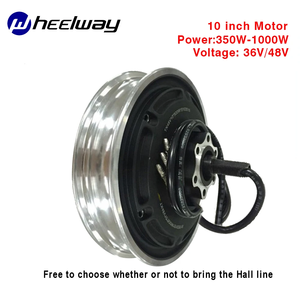 10 inch 36V48V350W500W800W1000W TX motor electric scooter motor parts vacuum tire modified wheel brushless motor set bicicletas