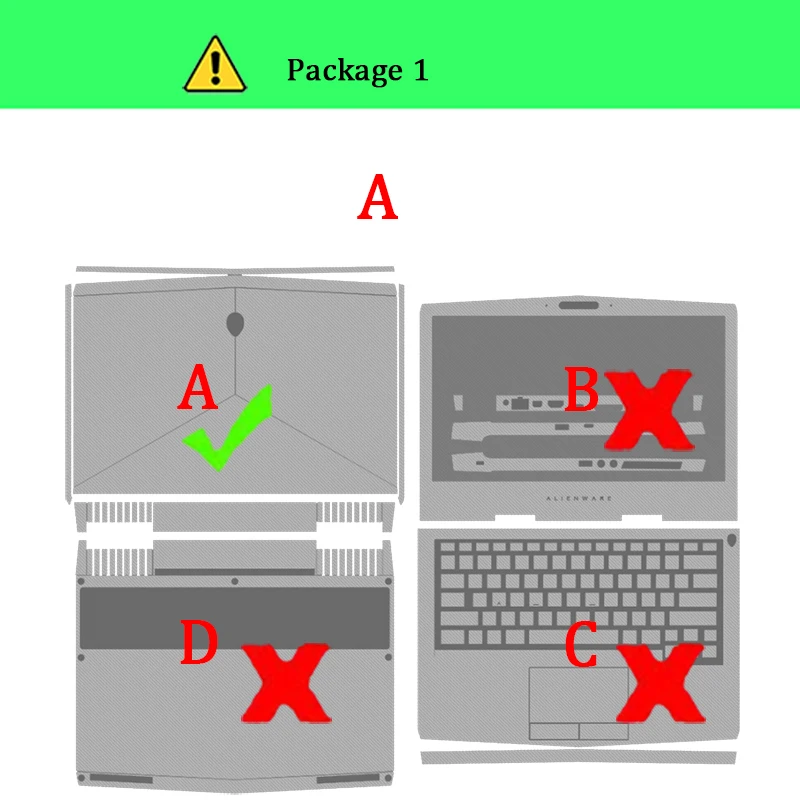 Наклейка для ноутбука Alienware 13 M13X R2 R3 Защитная пленка для ноутбука Alienware 14 M14X R1 R2 R3 наклейка для ноутбука