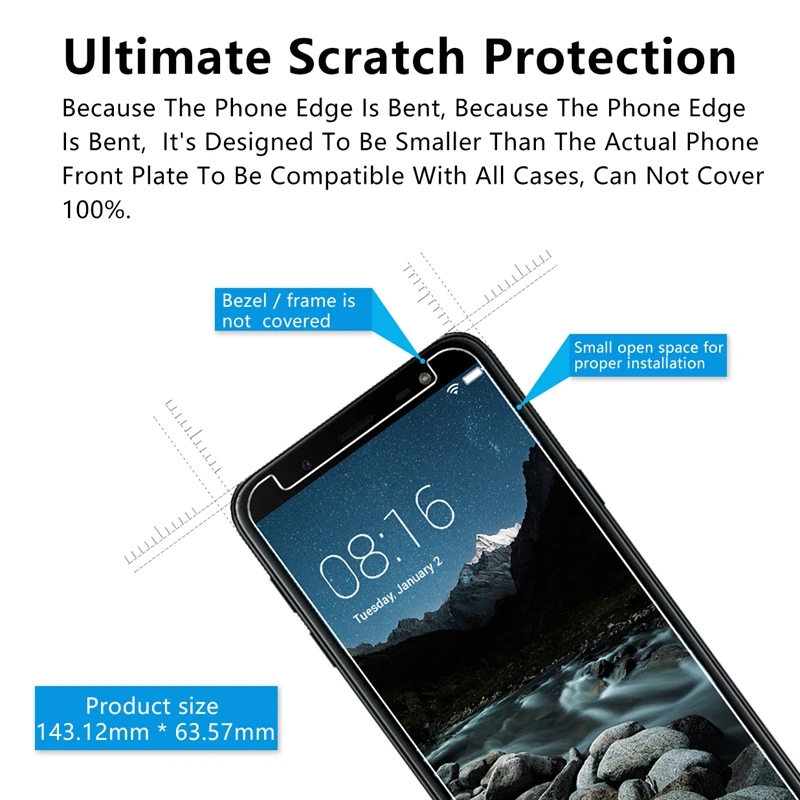 2 шт./лот 2.5D 9H закаленное стекло для Samsung Galaxy J6 2018 J600F J600G Защитная пленка экрана
