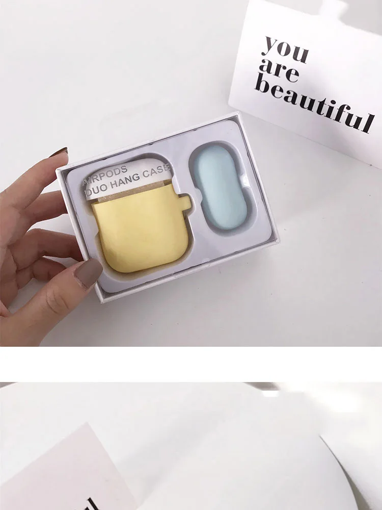 ТПУ Силиконовые Bluetooth беспроводные наушники чехол для Airpods защитный чехол Аксессуары для кожи для Apple Airpods зарядная коробка