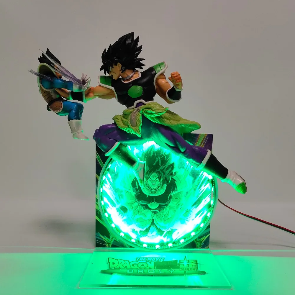Лампа с драконом-шариком Broly VS Vegeta светодиодные ночники Lampara Dragon Ball Super Movie Broli DBZ Настольная лампа с драконом-шариком Lampara