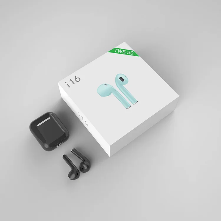 I16 TWS Handsfree True беспроводной наушники Bluetooth наушники спортивные с Шумоподавлением беспроводные наушники Bluetooth гарнитура с микрофоном