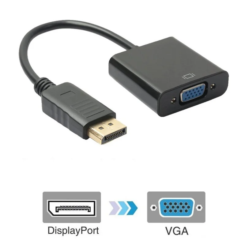 Адаптер Displayport DP Male VGA Female|Кабели VGA| |