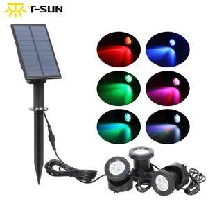 Фонарь светодиодный подводный, на солнечной батарее, IP68, 23 светодиодов