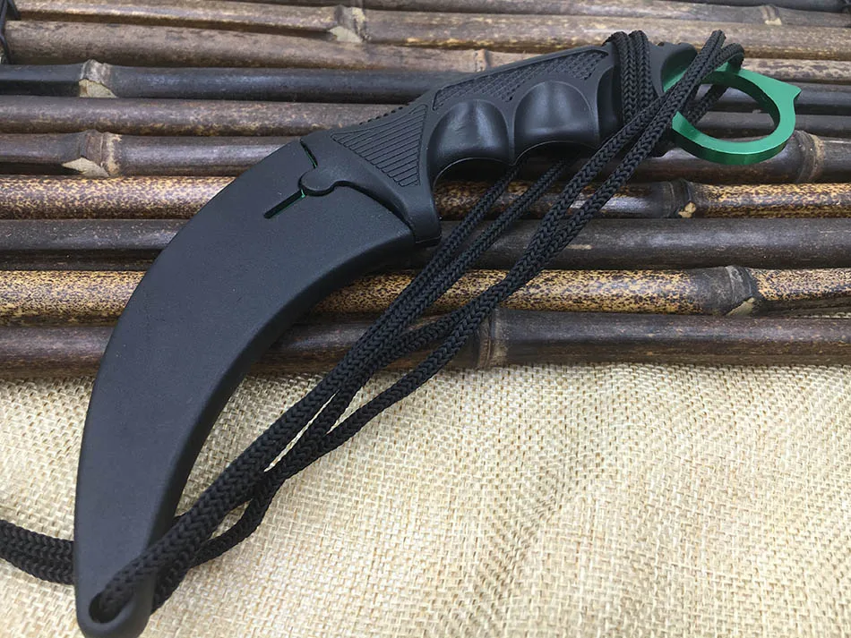 CS Go Counter Strike Коготь Karambit Ножи резкость Средства ухода за кожей Шеи с оболочкой зуб