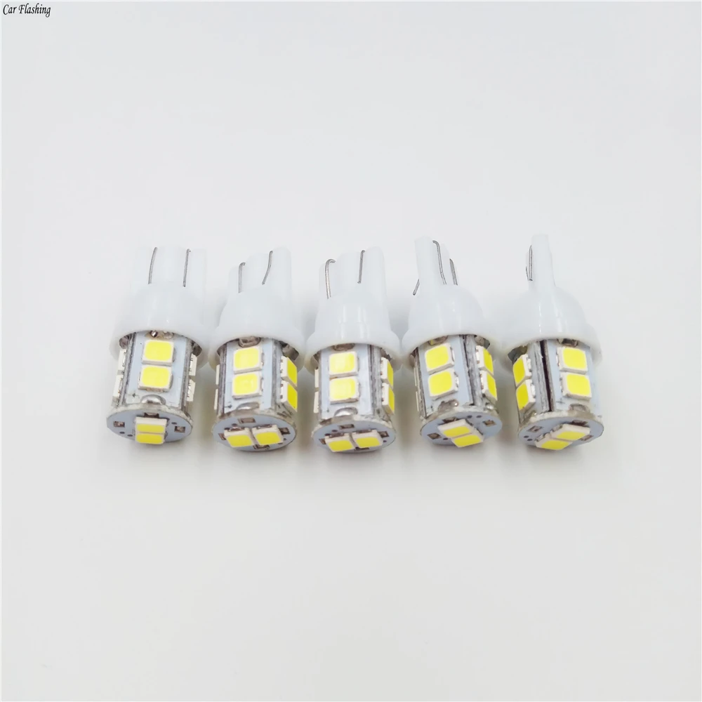 Автомобильный мигающий 100 шт. светодиод T10 10 SMD 1210 светодиодный s 10SMD автомобильный