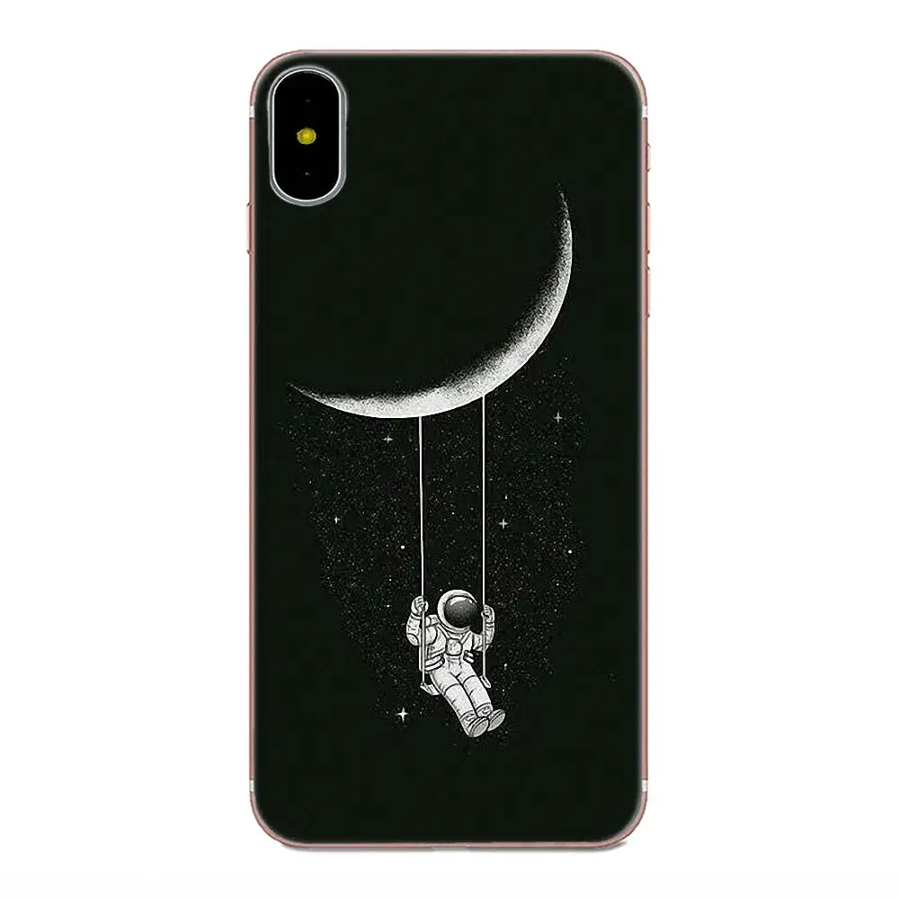 Астронавта Moon мягкий резиновый чехол для мобильного телефона LG Nexus 5 5X V10 V20 V30 V40 2017