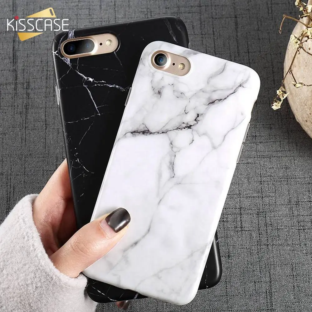 KISSCASE Marble Case For iPhone XR X XS Max 8 7 Soft Silicone Cover Phone Cases 5S SE 6s 6 Plus Accessories Funda |