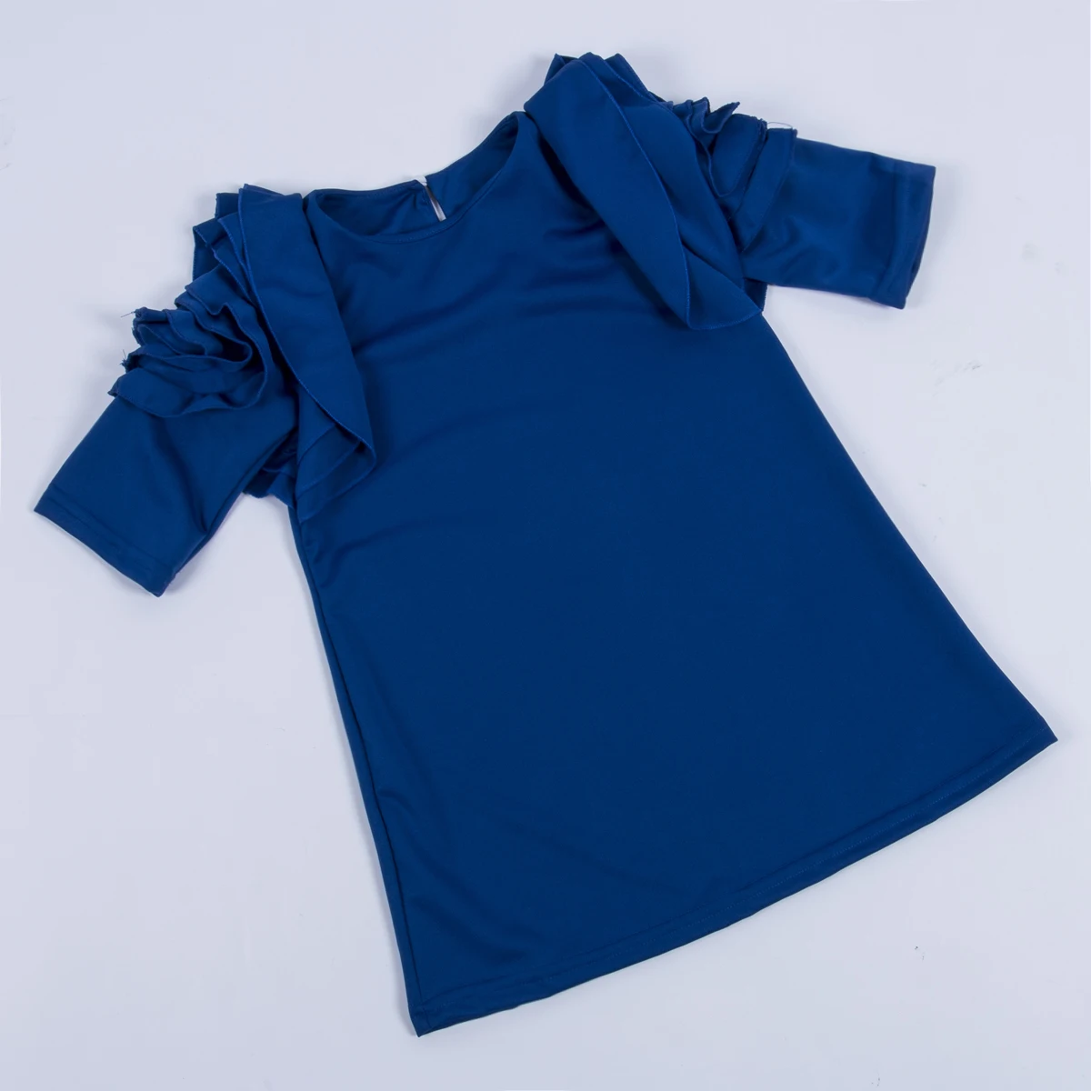 2018 Brand New Princess Infant Kids Baby Girls Party Dress Flower Ruffled Long Sleeve Solid Straight Knee-Length 3-8Y |