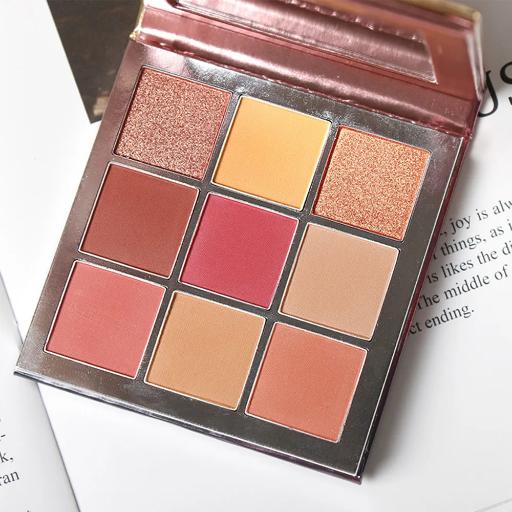 Новинка 9 цветов водостойкая кисть для век модная теневая тарелка пудра матовые