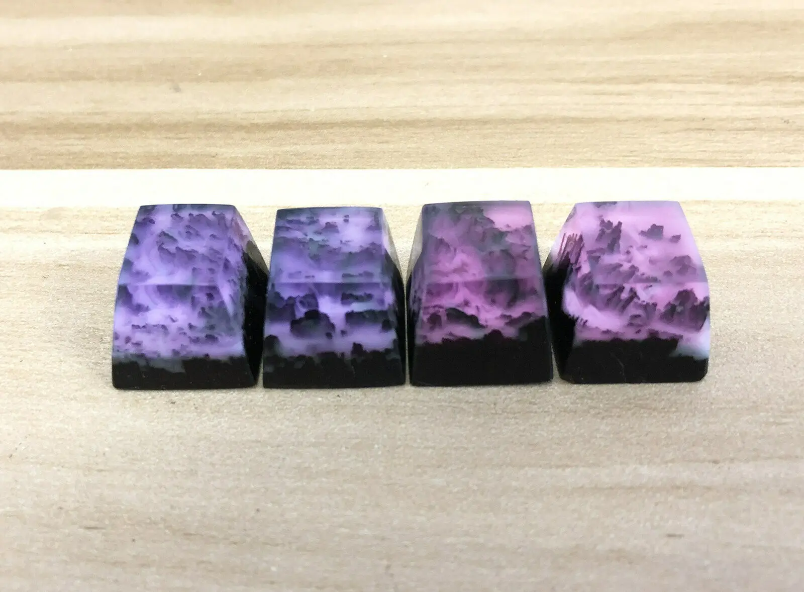 Ручной работы негабаритная смола + деревянная Кепка с подсветкой Artisan брелки для