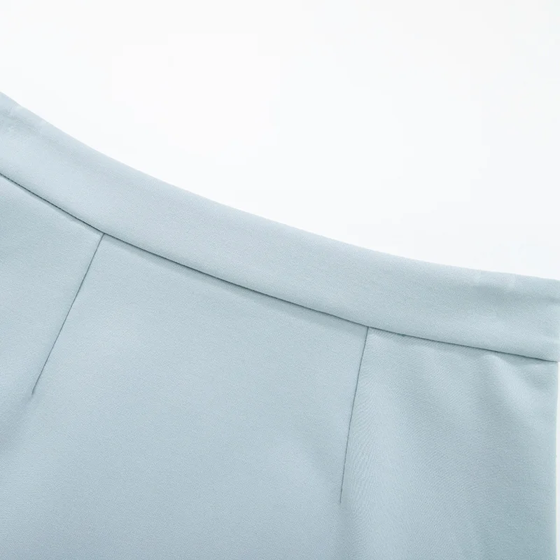 Юбка трапеция SEMIR женская однотонная модная мини юбка из вискозы расклешенная