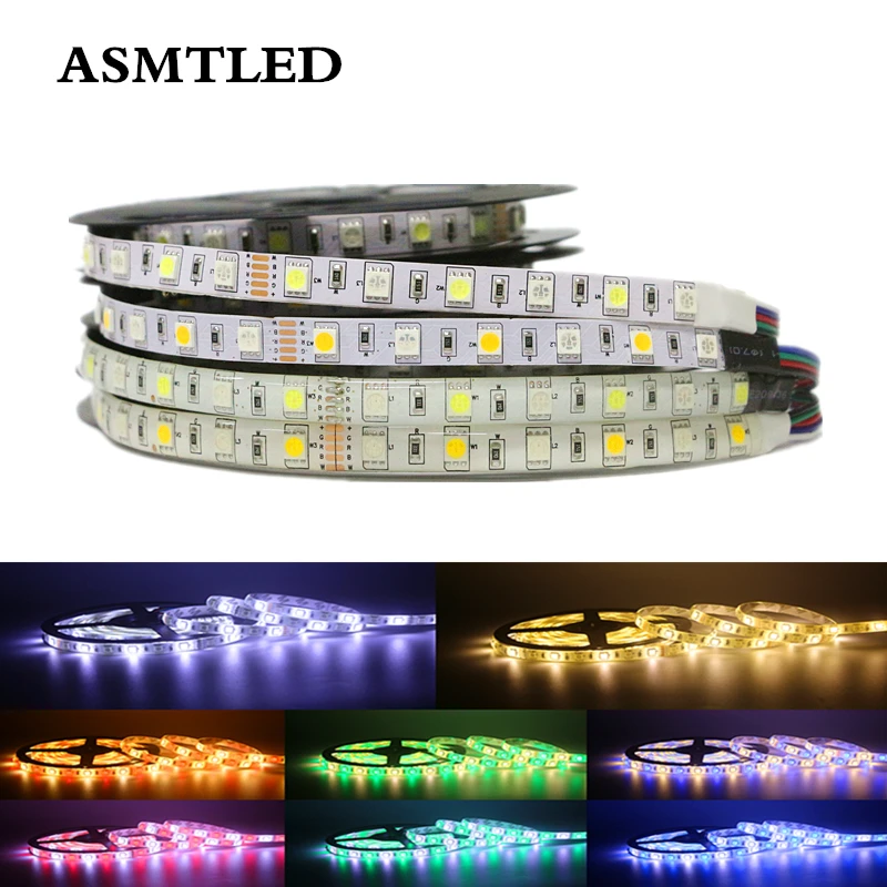 5 м/упак. SMD 5050 RGBW RGBWW Светодиодная лента DC 12 В 60 светодиодов/M IP20 IP65