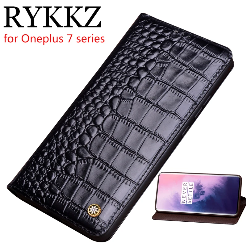 

Genuine Leather Flip Case For Oneplus 7 1+7 Cover Magnetic case For Oneplus 6 6T 7 Pro Cases Leather Cover Phone Cases Fundas