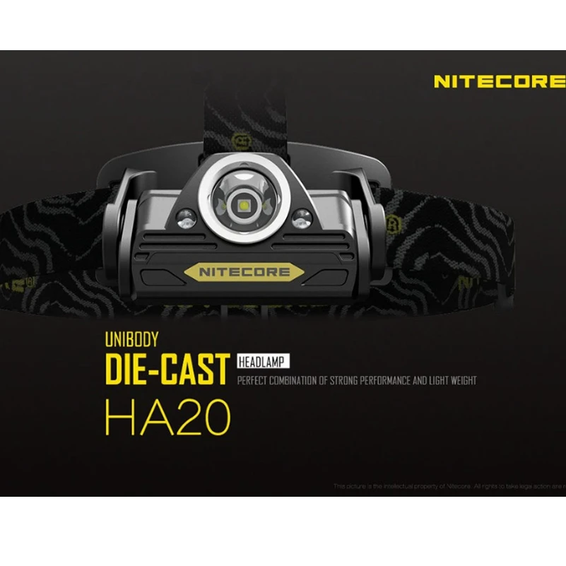 Nitecore фара HA20 3 режима XP G2 led велосипедный фонарь 2aa + водонепроницаемое кольцо для