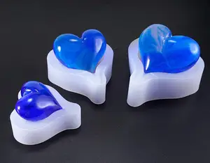 Силиконовая форма в форме сердца с длинным хвостом