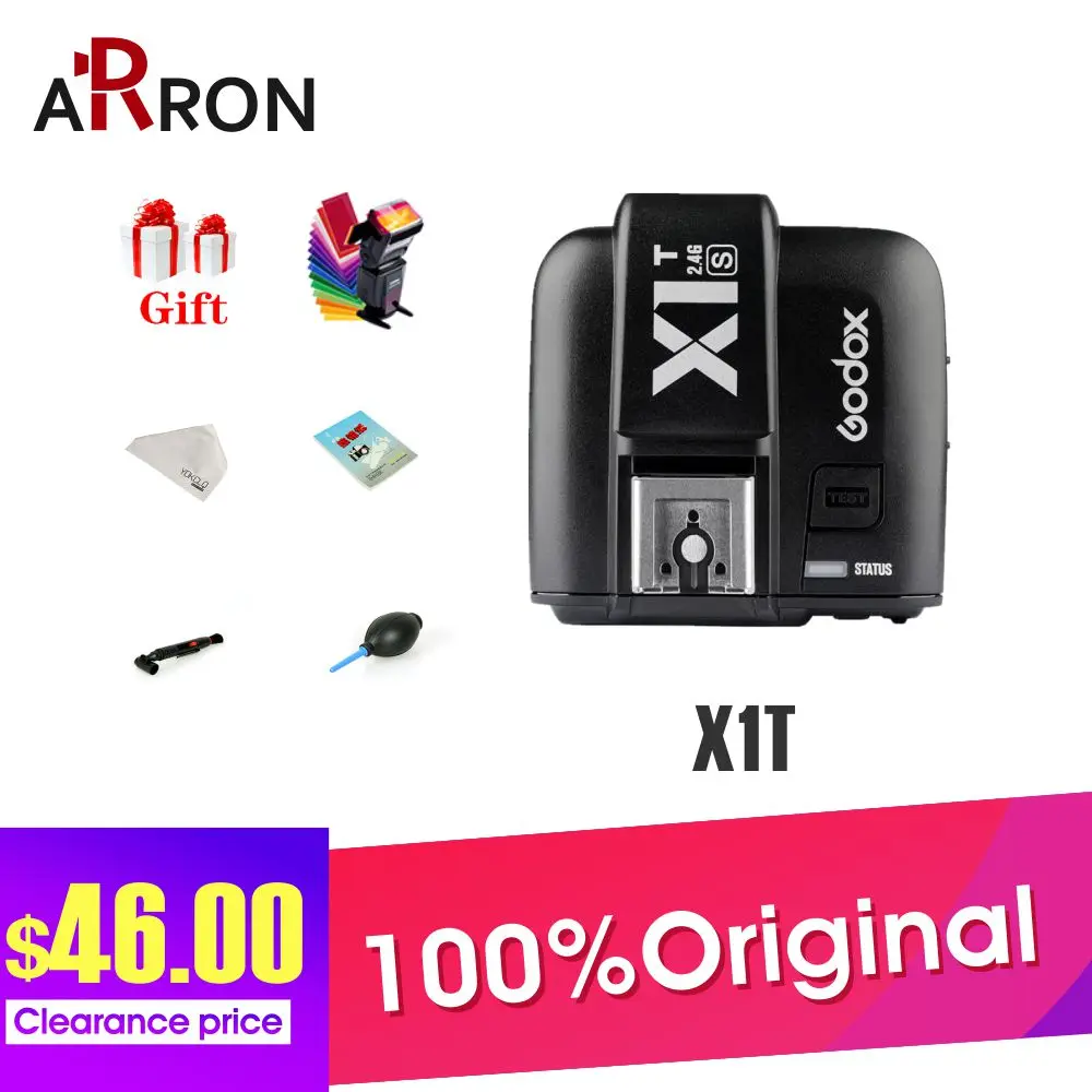 Новейший беспроводной передатчик Godox X1T S/C/N/O/F TTL триггер вспышки для Sony Canon Nikon Olympus