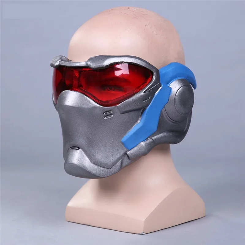 Takerlama игра над часами OW Косплей Костюм Солдат 76 маска для игры OW Косплей Аксессуары резиновая маска вечерние реквизит для Хэллоуина