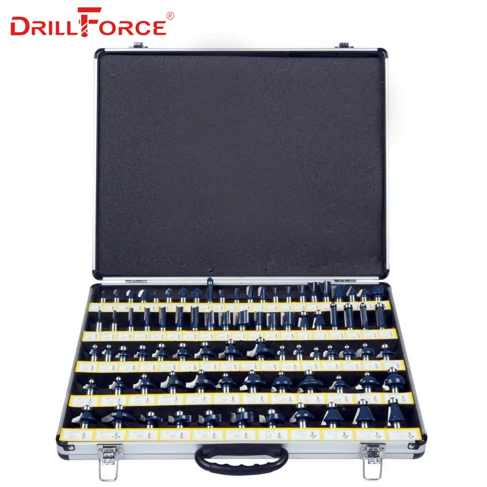 Набор фрез Drillforce из карбида вольфрама 1/2 дюйма (12 7 мм) 80 шт.|Фреза| |