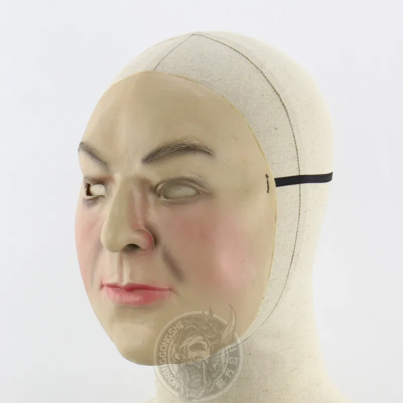 Латексная маска для лица Реалистичная Хэллоуина страшные маски|human skin mask|asian face