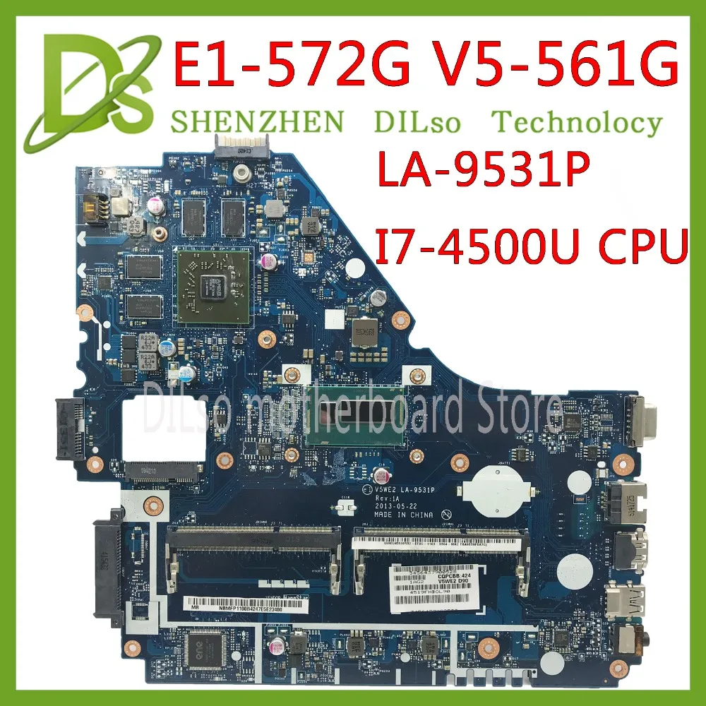 KEFU V5WE2 LA 9531P материнская плата для Acer E1 572G 572 V5 561G I7 4500 CPU HD 8750M тест работа 100%