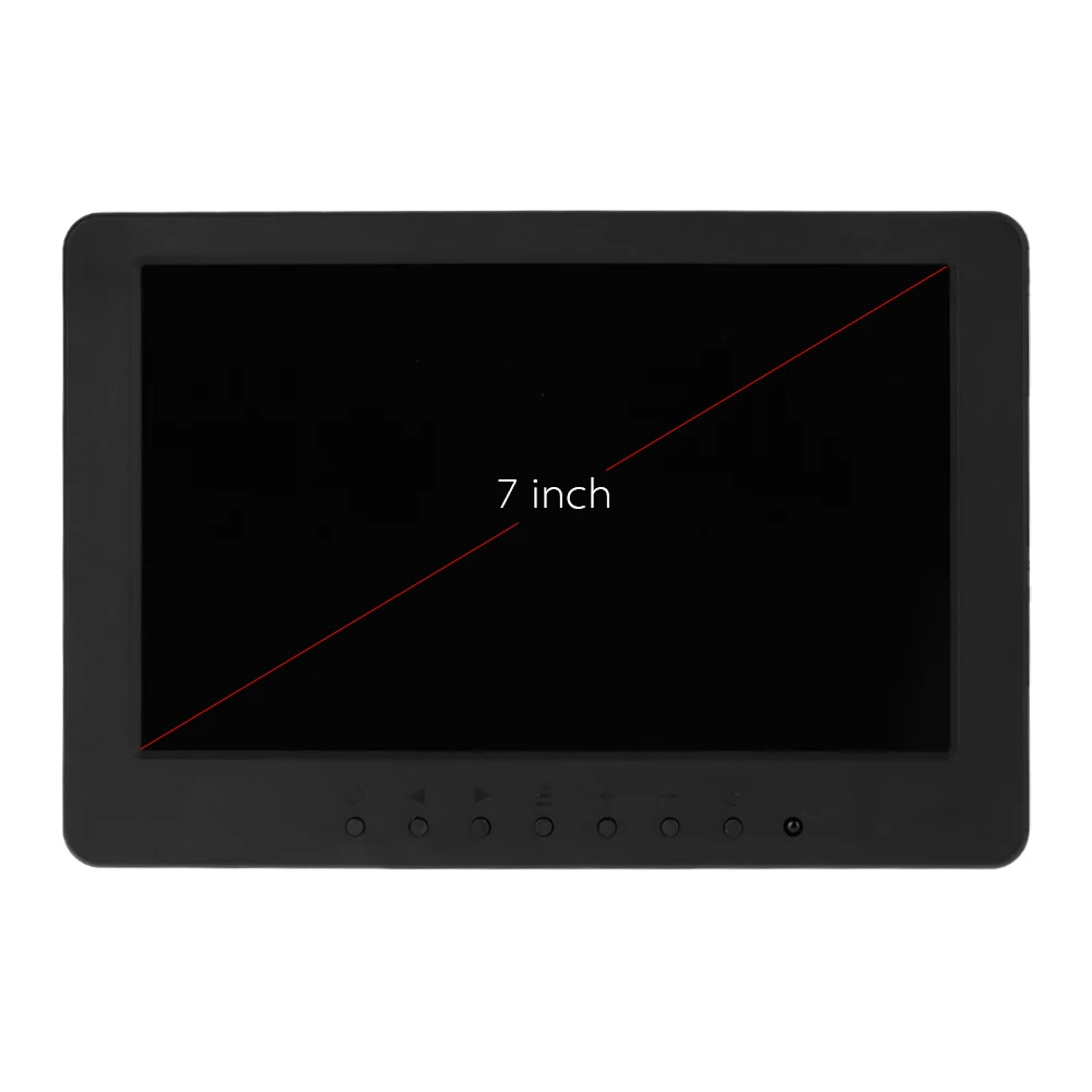 ЖК-монитор KKMOON 7 &quotTFT 1024*600 VGA AV YUV аудио-видео для ПК DVD ТВ система видеонаблюдения