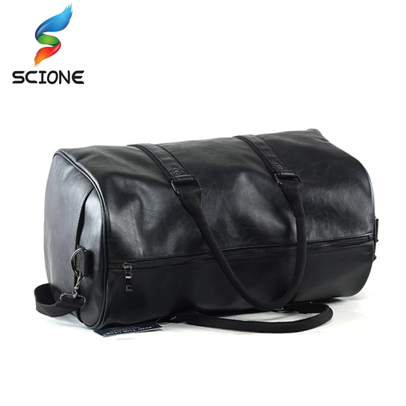 Высококачественная спортивная сумка унисекс из искусственной кожи для мужчин и