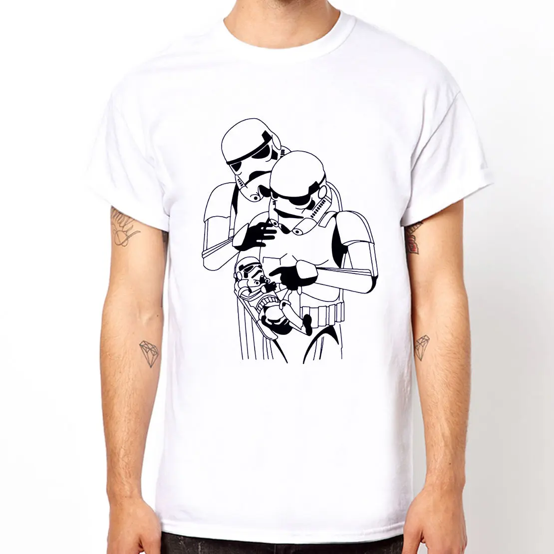 Футболка для всей семьи с забавным юмором штурмовика из фильма Звездные войны