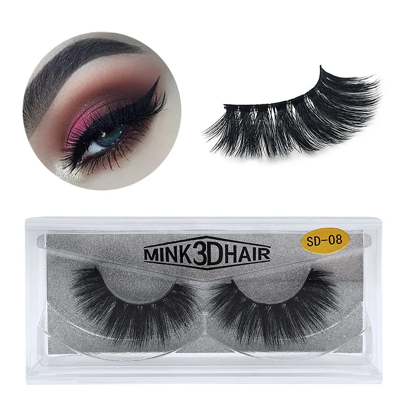 3D Mink Eyelashes Eye makeup Mink False lashes Soft Natural Thick Fake Eyelashes 3D Eye Lashes Extension Beauty Tools 17 styles