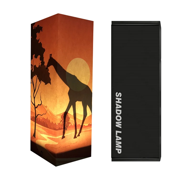 3d ночные светильники с мультяшным животным жирафом декоративная лампа для