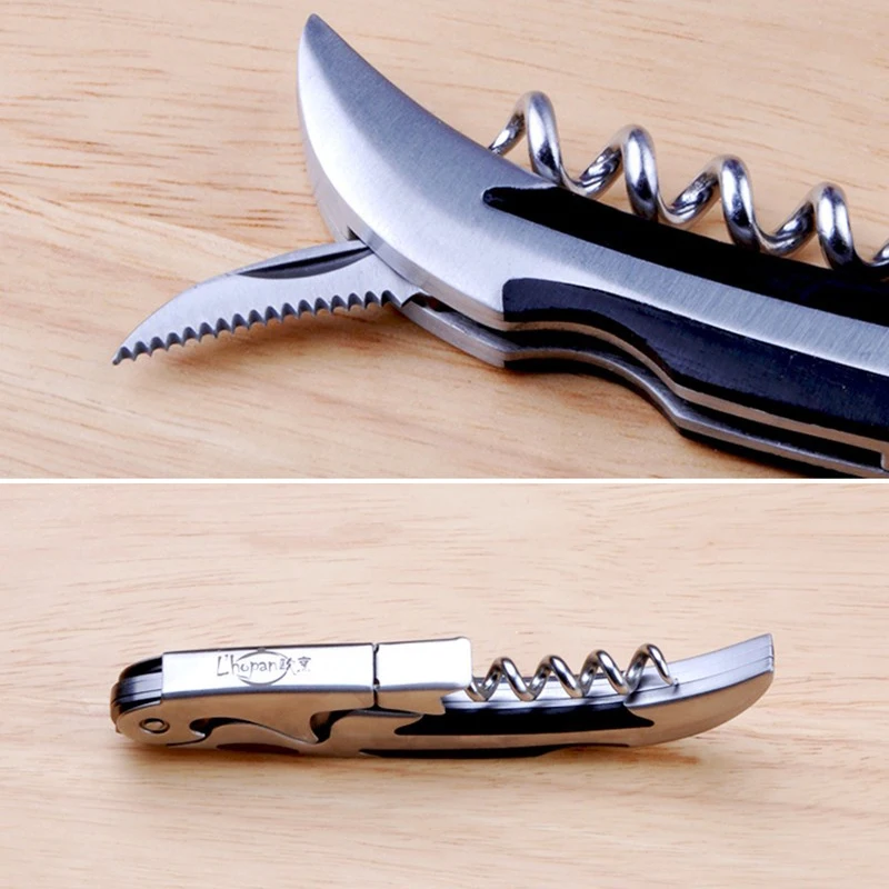 2018 Бесплатная доставка бренд из нержавеющей стали двойной функциональный штопор