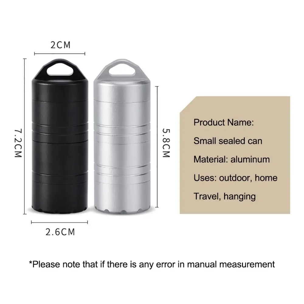 EDC контейнер для хранения таблеток герметичный из нержавеющей стали | Спорт и