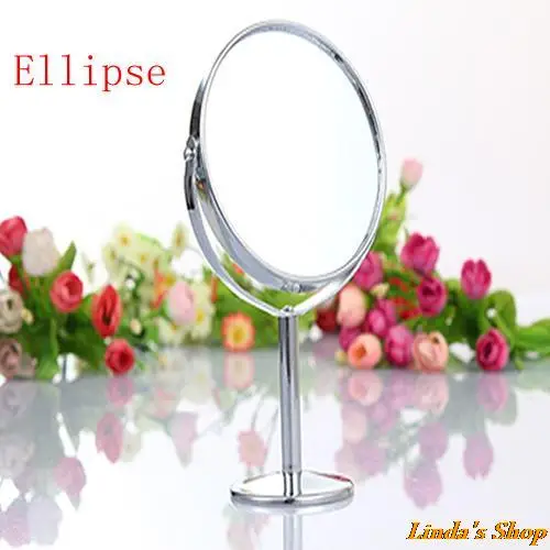 Портативное косметическое зеркало для женщин нормальное и увеличительное