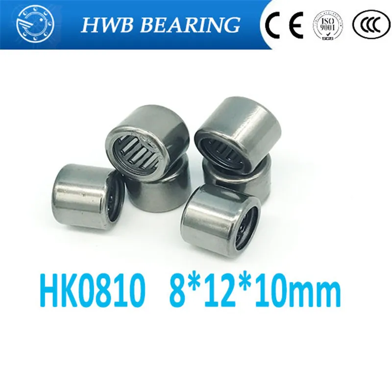 10 шт. HK0810 HK081210 57941/8 игольчатый роликовый подшипник 8X12X10 мм+ и розничная подшипник