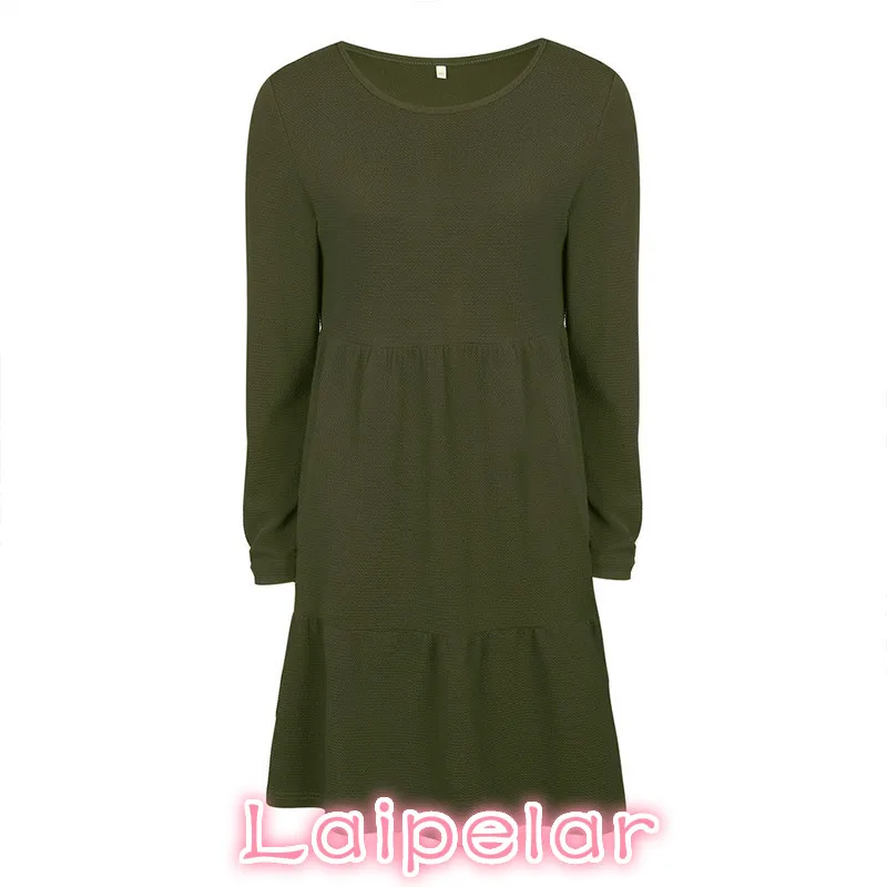 

Laipelar New Arrive Women Dress Autumn And Winter Fashion Long Sleeve Dresses Blue ArmyGreen Womens Clothing Sexy Dress