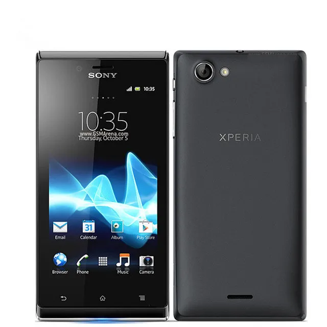 Разблокированный мобильный телефон sony Xperia J ST26i, 3G, wifi, gps, 5 МП, разблокированный Android, аккумулятор 1750 мАч