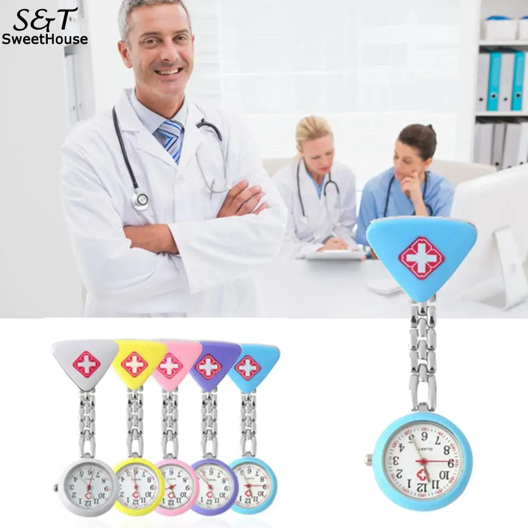 Женский кулон для медсестры карманные кварцевые часы Креативные Круглые