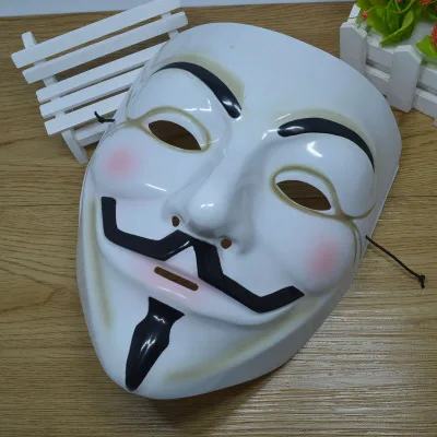 Jabbawockez хип хоп ПВХ маска Хэллоуин косплей костюм вечеринка V для Vendetta Anonymous Guy Fawkes