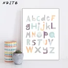 Картина на холсте для детской комнаты с алфавитом от A до Z