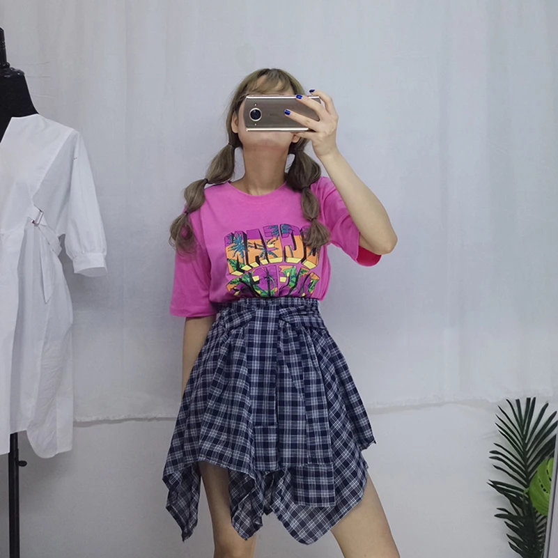 Женские повседневные стильные футболки с коротким рукавом и надписью Enck летние