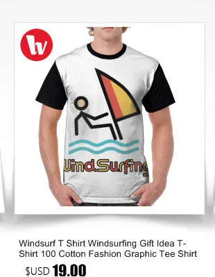 Windsurf футболка для виндсерфинга Мужская футболка с коротким рукавом из полиэстера с графическим принтом Пляжная 4xl графическая отличная футболка