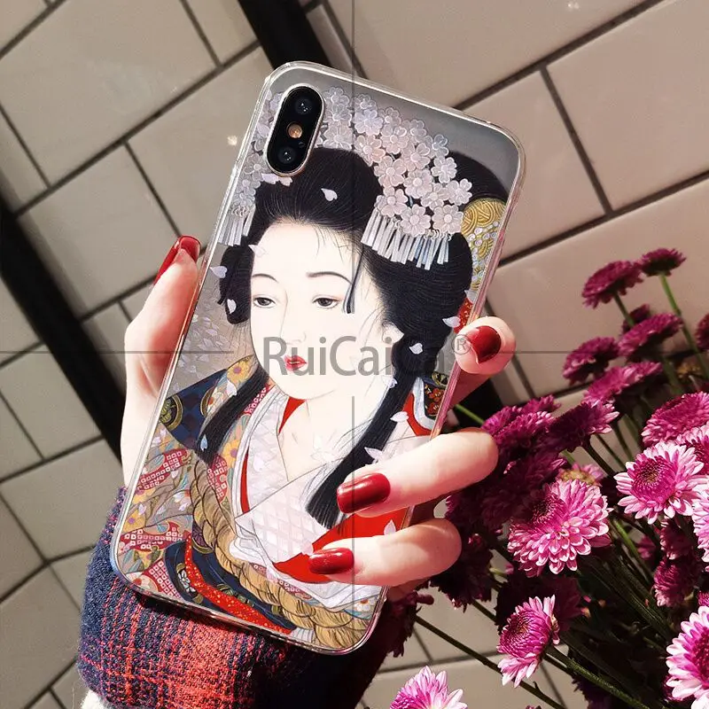 Ruicaica Ukiyo-e в японском стиле красивый чехол для телефона Apple iPhone 8 7 6 S Plus X XS MAX 5 5S SE XR