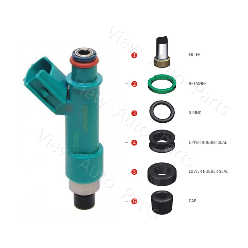200 sets Fuel Injector Repair Service Kits For OEM 232090H030 Toyota Camry Corolla Highlander Scion tC 2.4L VD-RK-0212 | Автомобили и
