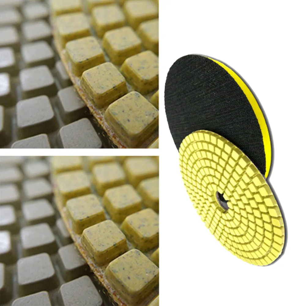 

1pcs Grinding Discs 4" Wet Diamond Polishing Pad for Glass Granite Marble Stone Grinding Wheel Flexible Sandpaper