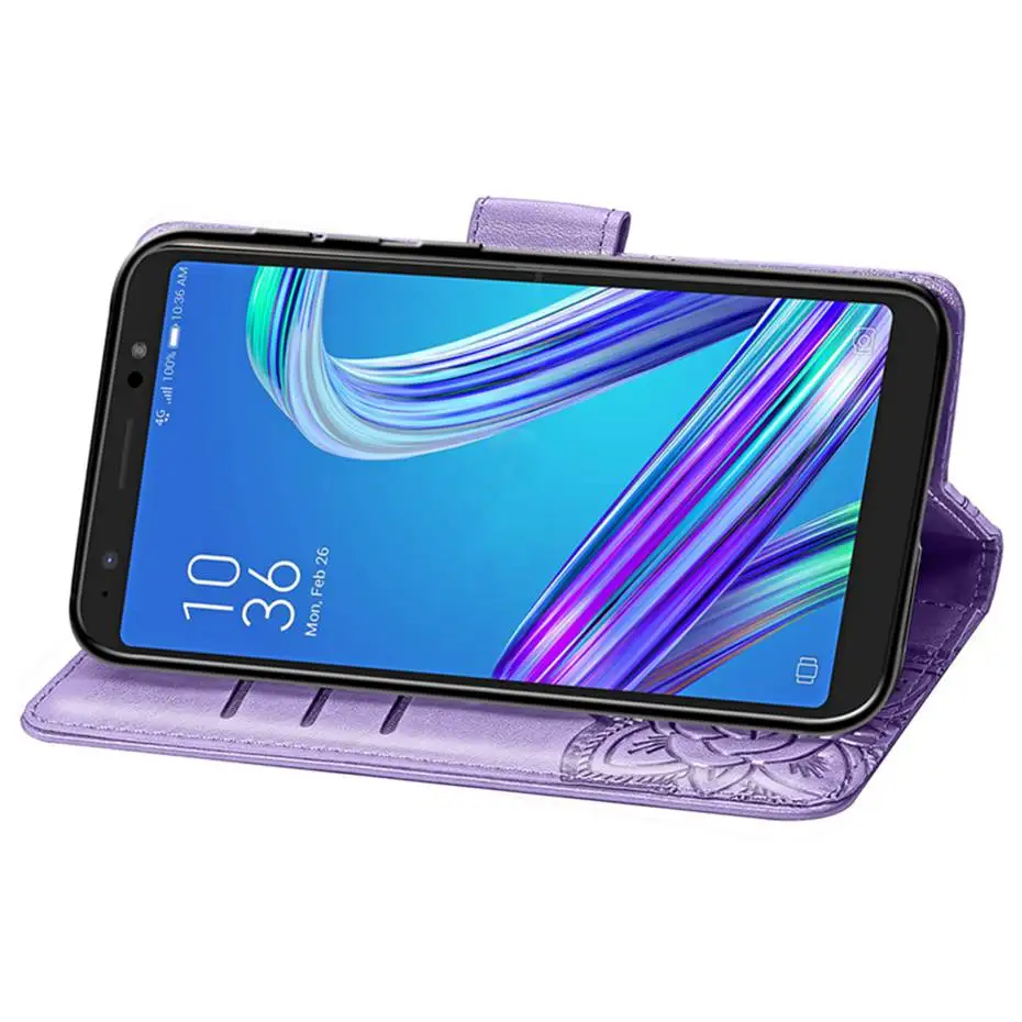 Флип чехол для Asus ZenFone Live L1 ZA550KL 5 дюйма из искусственной кожи с 3d бабочкой ASUS ZA ZA550 KL