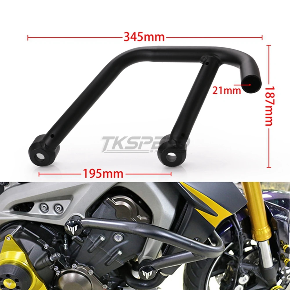 Мотоциклетная защита двигателя переднего бампера для Yamaha MT 09 FZ MT09 TRACER 2014