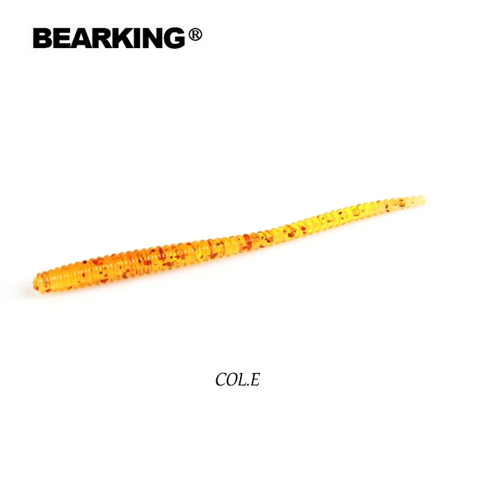 COL.E BEARKING Мягкая приманка черви 8 см 1,12g 20 шт./пакет рыболовные приманки Искусственные Силиконовые бас щука приманки Minnow Swimbait крючковый лов Пластик приманки - Цвет: COL.E