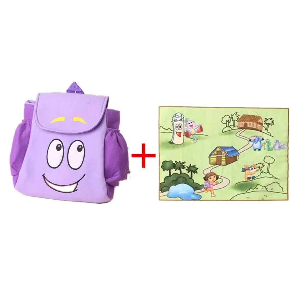 wholesale Festive party supplies 20pcs/lot Dora Explorer Backpack Rescue Bag met Kaart Party gift images - 6