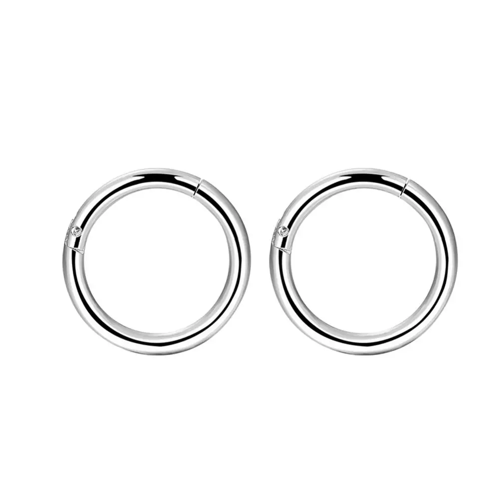6mm pair Тело панк 16g шарнирные сегментные кольца 316L хирургическая сталь для носа и губ обруч Пирсинг для носовой перегородки Tragus Daith серьги для ушного хряща пирсинг - Окраска металла: 6mm pair