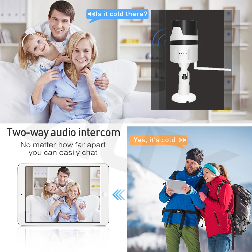 ZILNK WiFi IP камера 1080P 2.0MP IR двухсторонняя аудио беспроводная камера видеонаблюдения наружная CCTV цилиндрическая металлическая P2P Onvif Yoosee